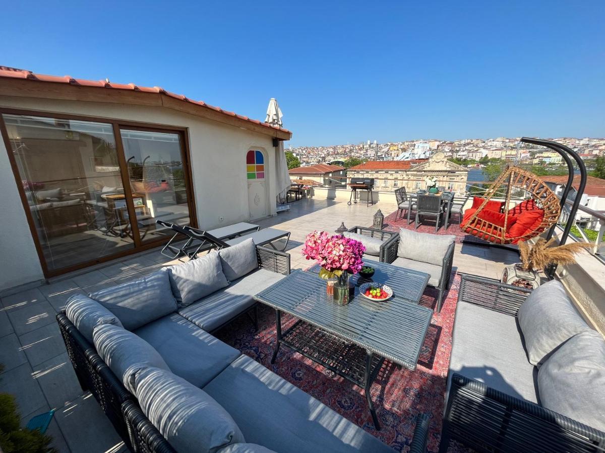 Waterfront Apartment By The Tram - Terrace With Dome & Golden Horn View In Fatih Istambul Extérieur photo